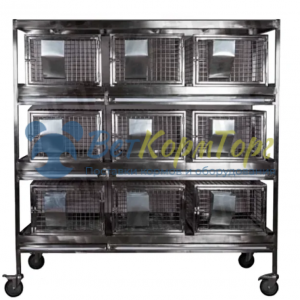 Стеллаж с клетками для лабораторных кроликов VETBOT CL-1231.3