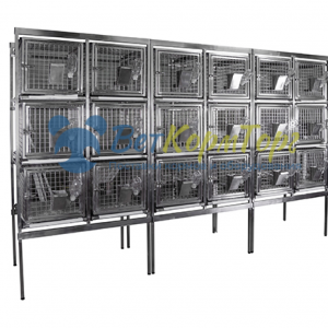 Стеллаж с клетками для лабораторных животных VETBOT CL-1287.6  на 18 клеток