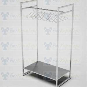 LF Biolab270 Стеллаж - стойка из нержавеющей стали с полкой для обуви