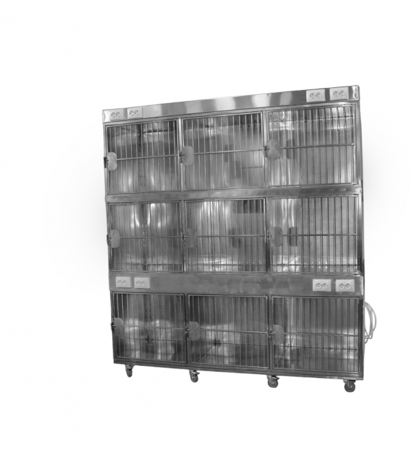 TD80728N Модуль из 9 клеток для кошек из нерж. стали 1950х700х2000(2100)h  — изображение 3