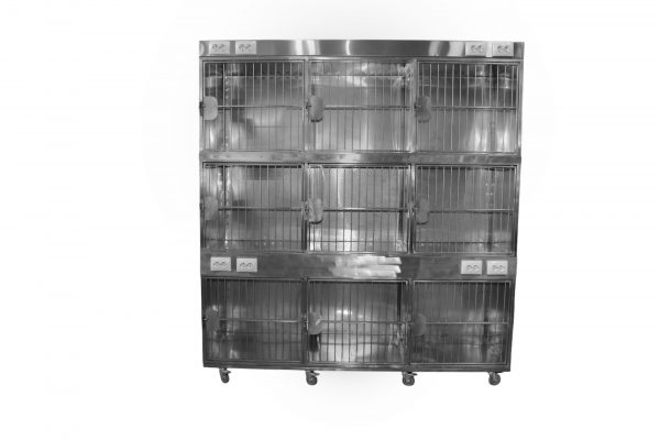 TD80728N Модуль из 9 клеток для кошек из нерж. стали 1950х700х2000(2100)h 