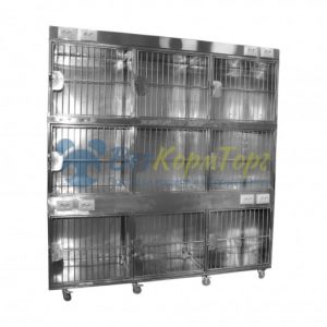 TD80728N Модуль из 9 клеток для кошек из нерж. стали 1950х700х2000(2100)h 