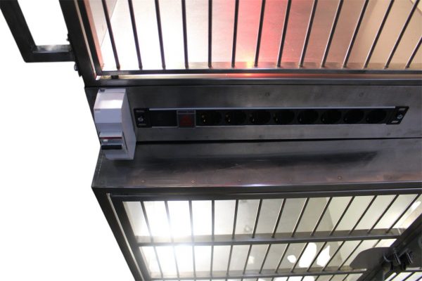 TD80803N  Модуль из 13 клеток нерж стали с освещением и ИК подогрев. 2800х600(500)х1820(1980)h с колесами — изображение 4