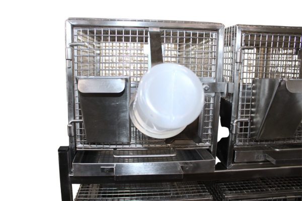 TD1390CL ТД ВЕТ Стеллаж с 16 клетками для лабораторных морских свинок 1320х460х1500h — изображение 10