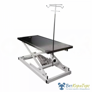 Стол VETBOT-71.1300 со сливом, со штативом, электр, 1300x600x(330-1050)h мм