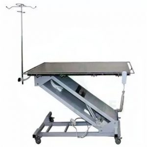 Стол ветеринарный хирургический Vetbot-112 со штативом, 1300(1470)х600х(270-1030h),с колесами (каркас MUAR, пульт