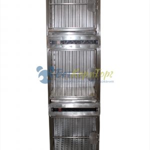 TD80813N ТД ВЕТ(и) Модуль из 3 клеток нержавеющей стали с поддонами 550х640х2000(2100) h