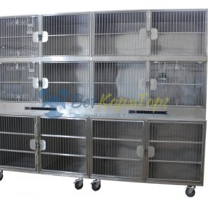 Модуль из 12 клеток нерж стали с 3 камерами оксигенации 2900х800(700) х2140(2300) h с колесами 80812
