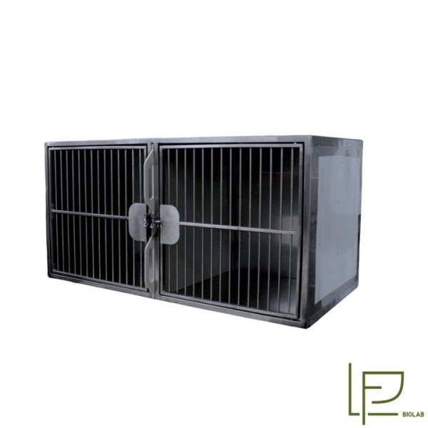 LF Biolab 1 Клетка с полипропиленовой перегородкой 1200х600х600(720)h с колесами