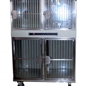 Модуль из 4 клеток полипропилена с камерой окс. разборный 1100х700х1450(1610)h с колесами  TD80824K