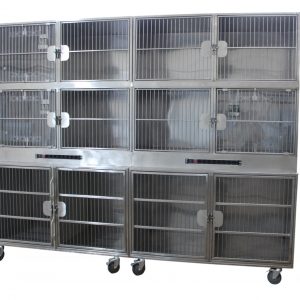 Модуль из 12 клеток нерж стали с 3 камерами оксигенации 2900х800(700) х2140(2300) h с колесами 80812