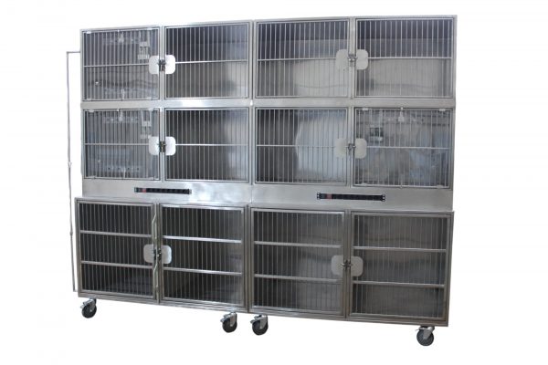 Модуль из 12 клеток нерж стали с 3 камерами оксигенации 2900х800(700) х2140(2300) h с колесами 80812