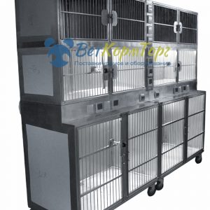 ТД ВЕТ Модуль из 12 клеток из нержавеющей стали с освещением и подогревом 2700х700(550)х2000(2160)h