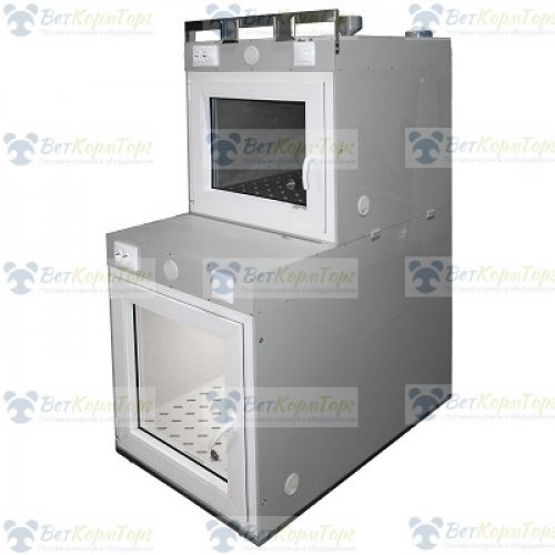 №80739 Модуль из двух клеток для собак инфекционного стационара 700х1200(800)х1660(1820)h