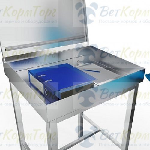 Письменный стол с ящиком для документов из нержавеющей LF Biolab 291